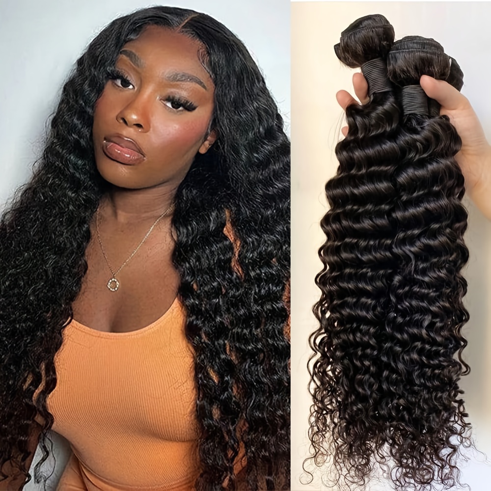 Winter Clothing Bundle - Extensions de Cheveux Humains Bouclés Naturels,