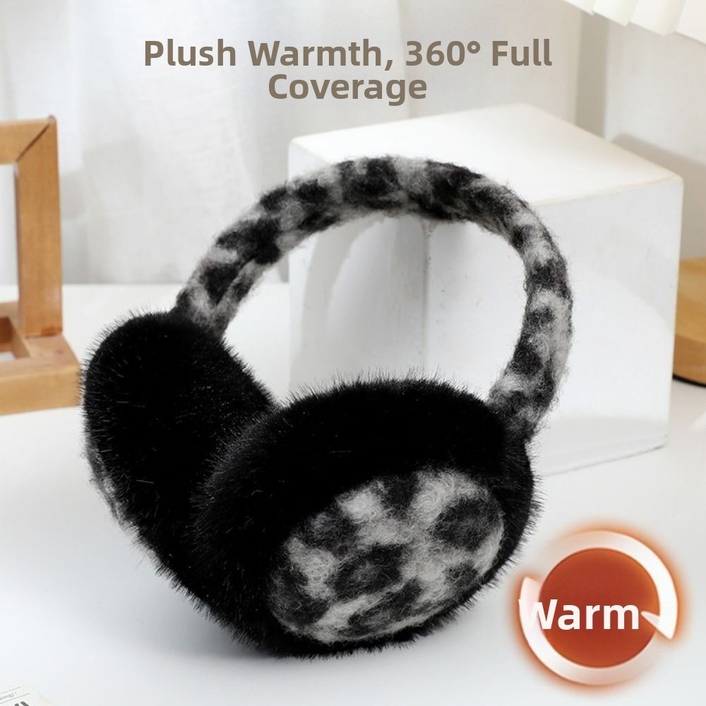 Ear Muff Foldable - Cache-oreilles pliables en peluche, épais, doux
