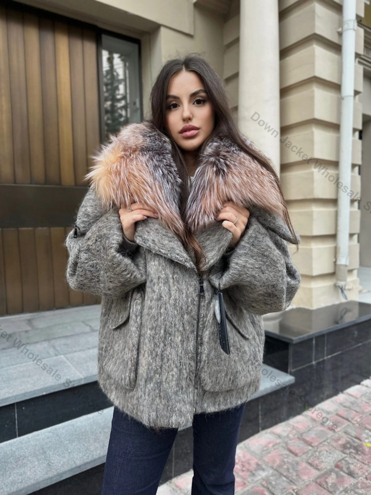 Puffer Jacket Women Down - Doudoune pour femmes, veste en fourrure