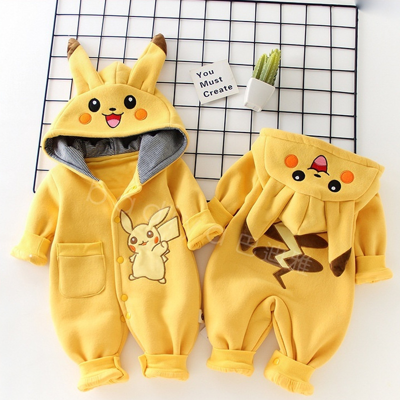 Winter Clothing Baby - Pyjama Bébé Cartoon Pokémon Nouveau-né Mignon