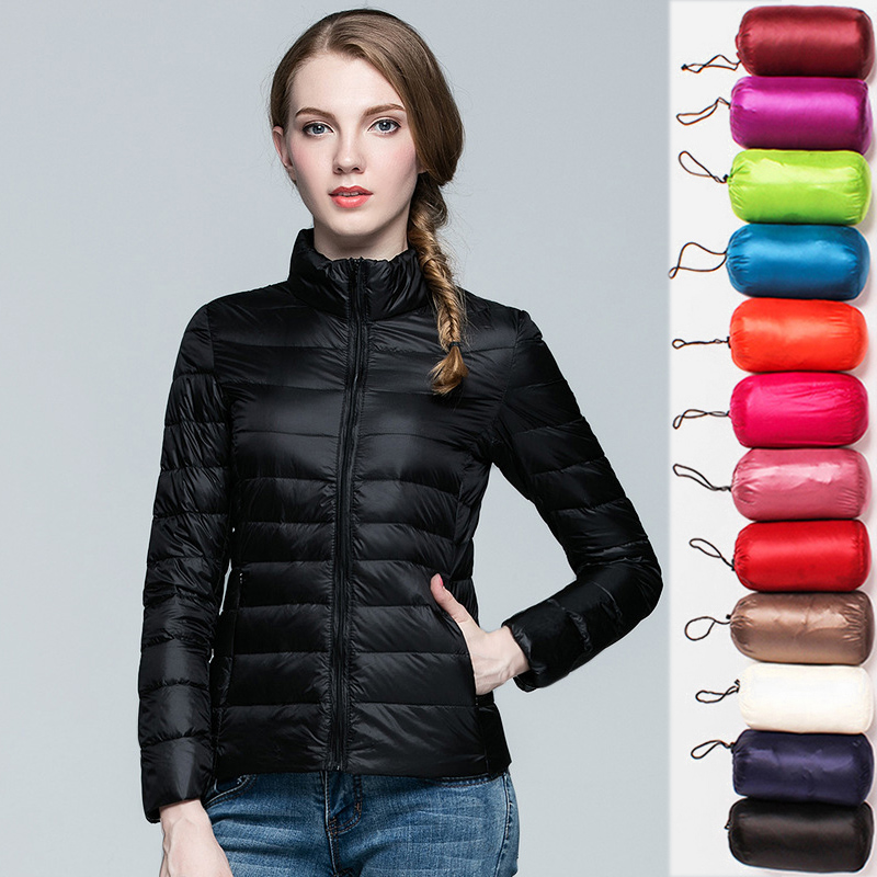 Puffer Jacket Women Down - Veste courte bouffante pour femmes, nouvelle