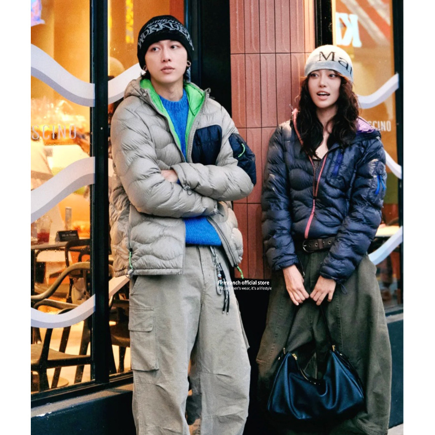 Puffer Jacket Women Down - Firranch-Doudoune à Capuche pour Homme et