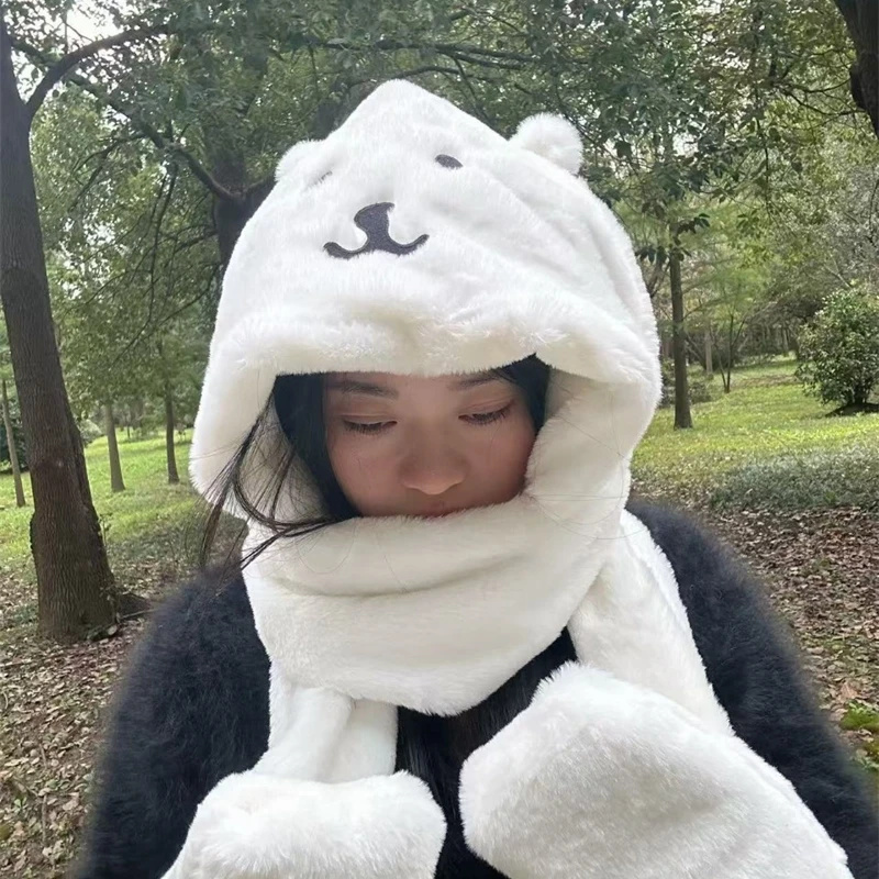 Winter Clothing Kids - Chapeau à capuche épais en peluche
