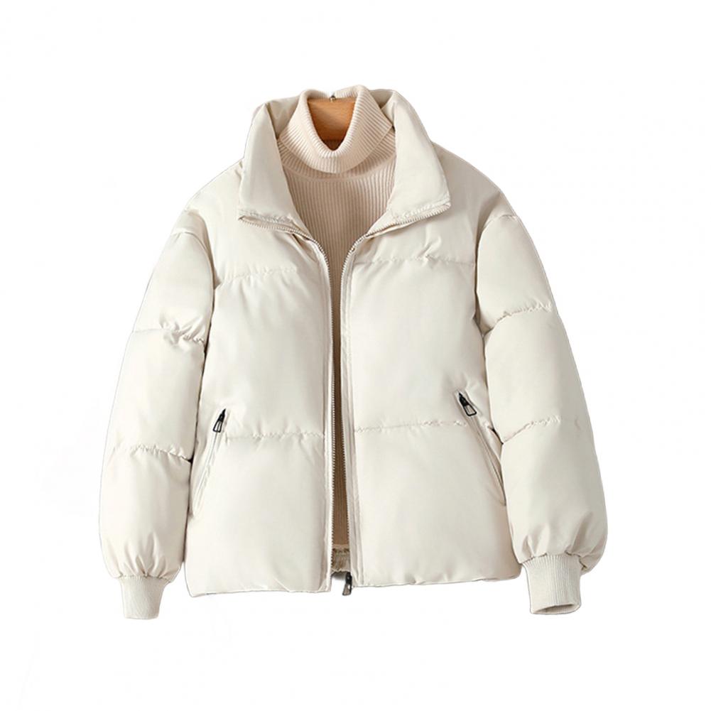 Puffer Jacket Women Down - Veste matelassée en polyester pour femme,