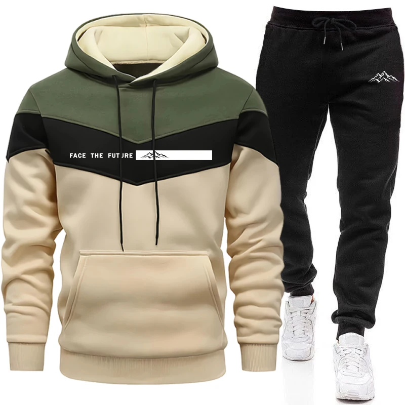 Winter Clothing Hoodie - Ensemble de survêtement pour homme, mode