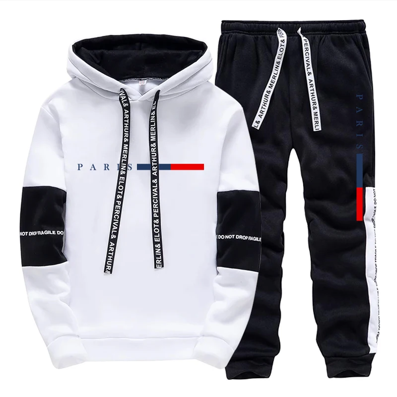 Winter Clothing Hoodie - Ensemble Homme/Haut à Capuche/Pantalon – Mode