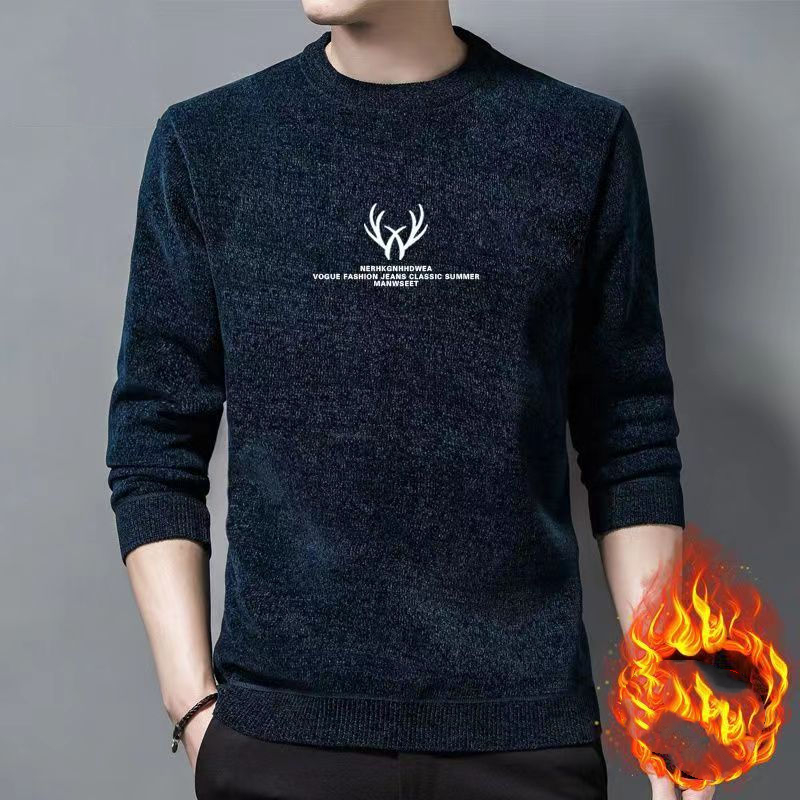 Winter Clothing Men Style - Pull à col rond pour hommes,