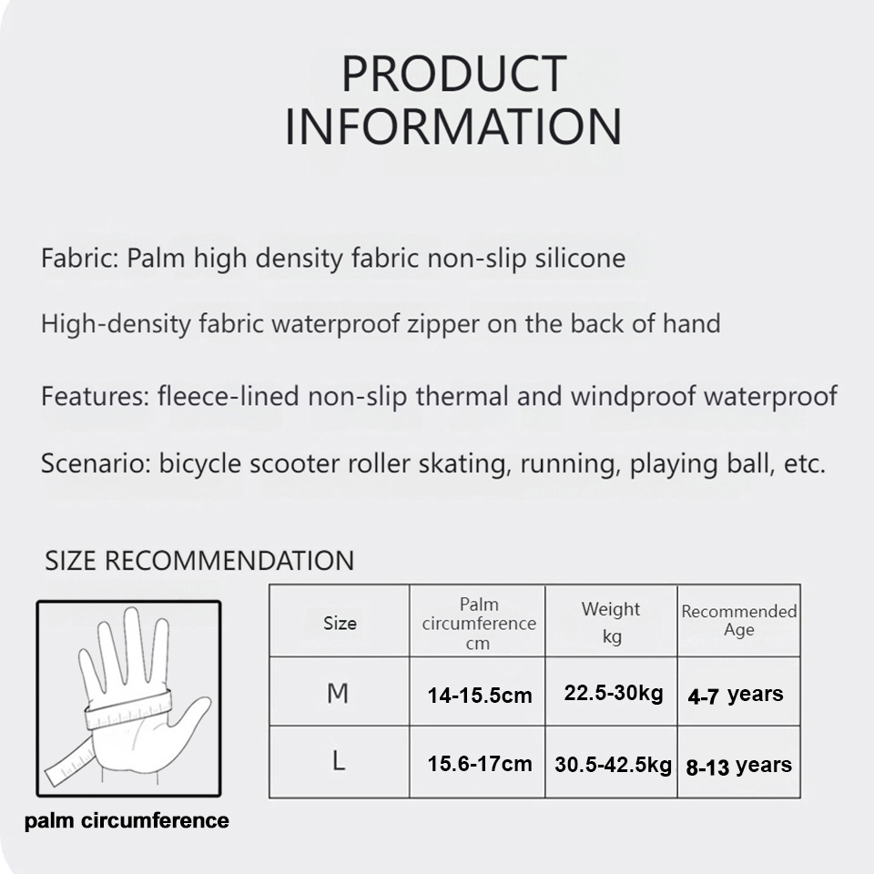 GTUBIKE gants pour enfants cha - Waterproof Mitten Ski avis et prix