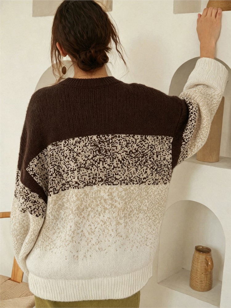 Pull tricoté décontracté à man - Winter Clothing For Plus Size Women avis et prix