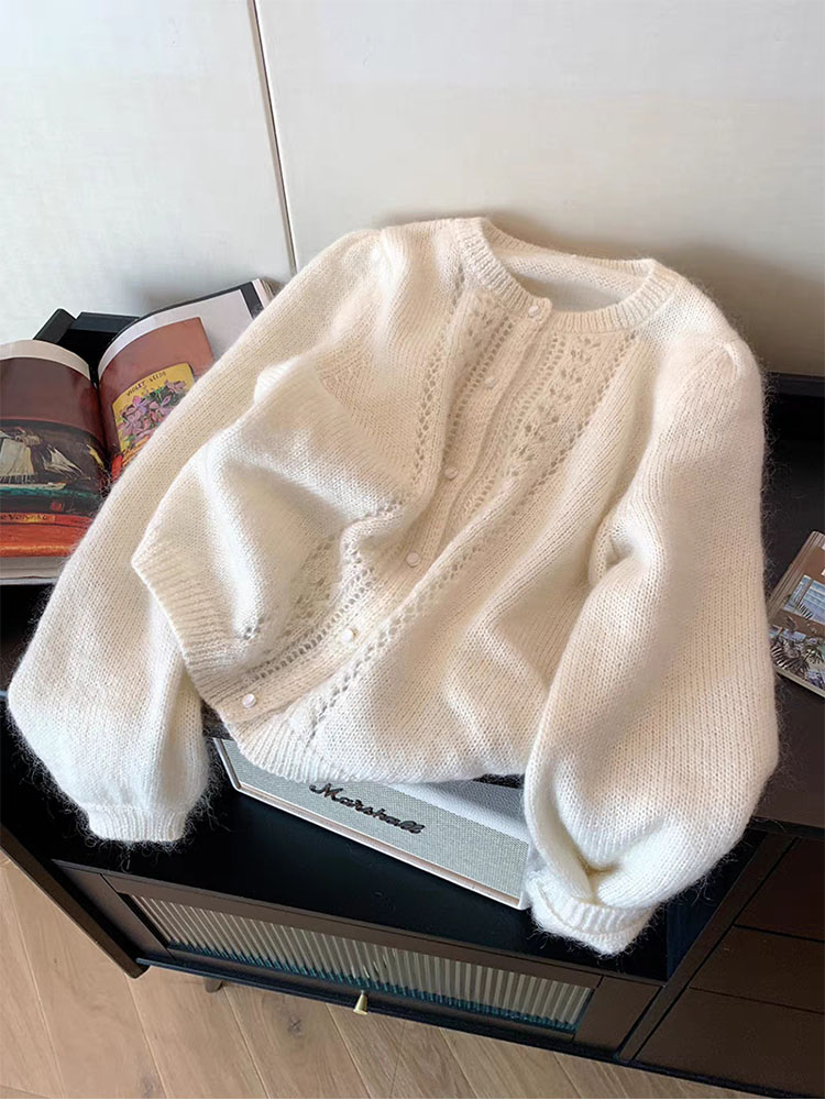 Cardigan blanc à manches longu - Winter Clothing Kids avis et prix