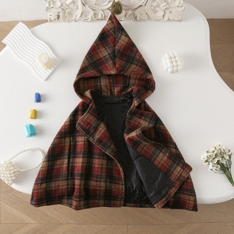 Cape à carreaux pour filles, m - Winter Clothing Baby avis et prix