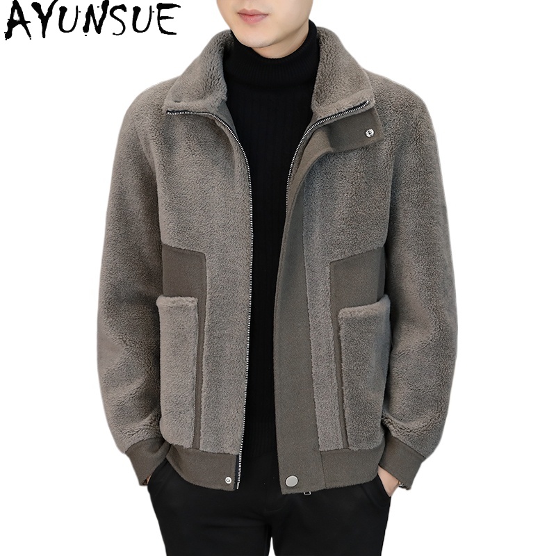AYUNSUE hiver 100% laine mante - Winter Clothing Men Style avis et prix