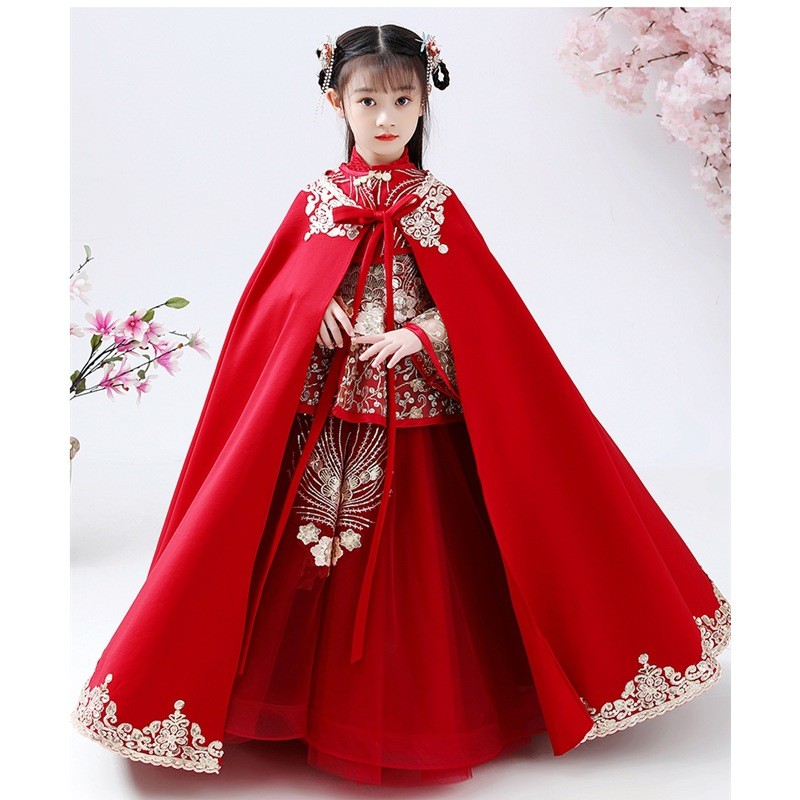 Costume Hanfu Cheongsam pour f - Winter Clothing Kids avis et prix