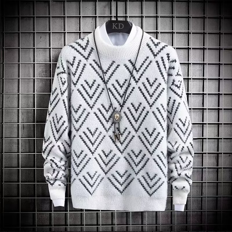 Pull chaud en peluche coupe co - Winter Clothing Men Style avis et prix