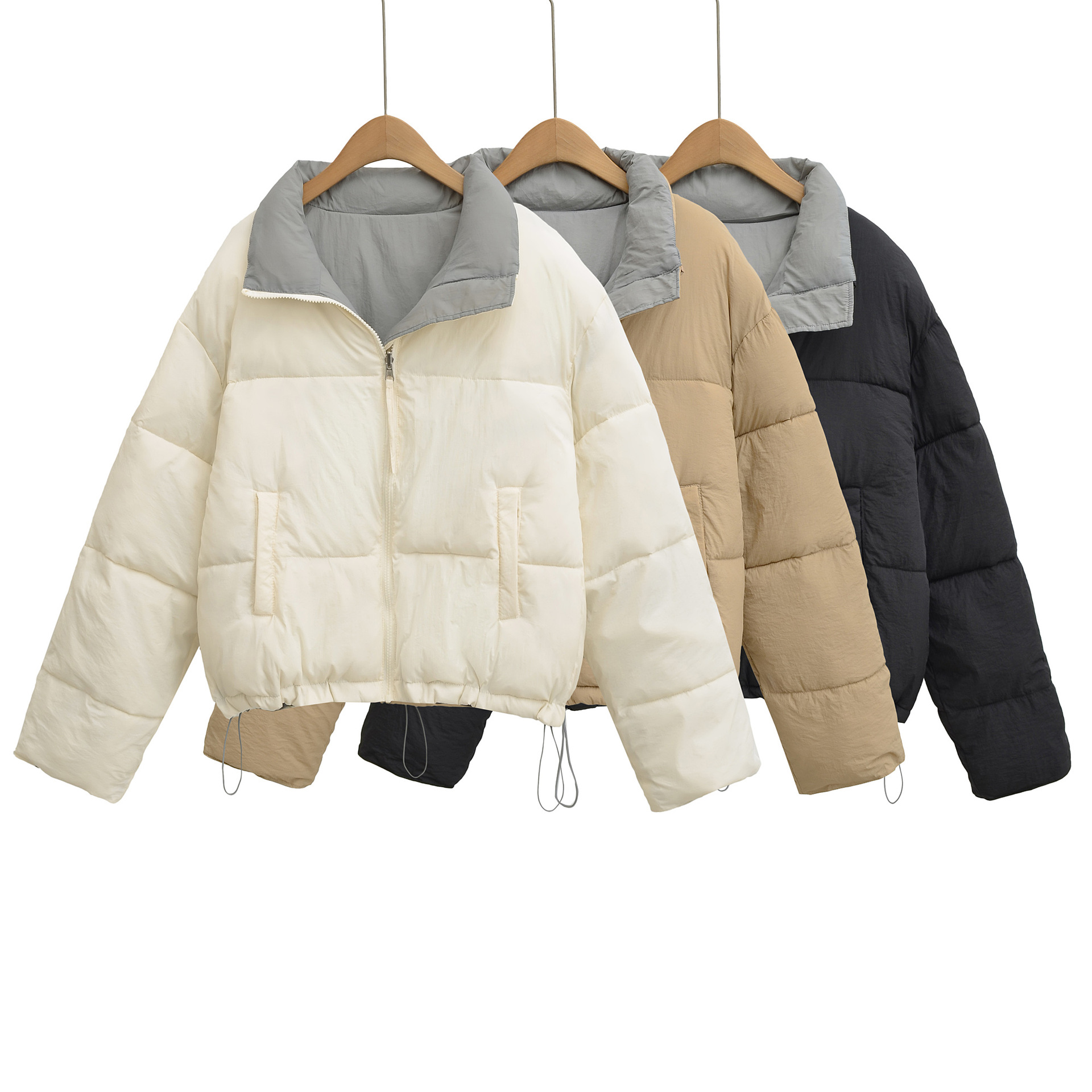 Nouvelle veste courte en coton - Puffer Jacket Women Down avis et prix